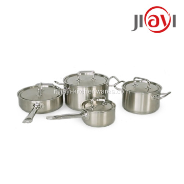 Pentole da cucina in acciaio inossidabile di vendita calda 5PCS